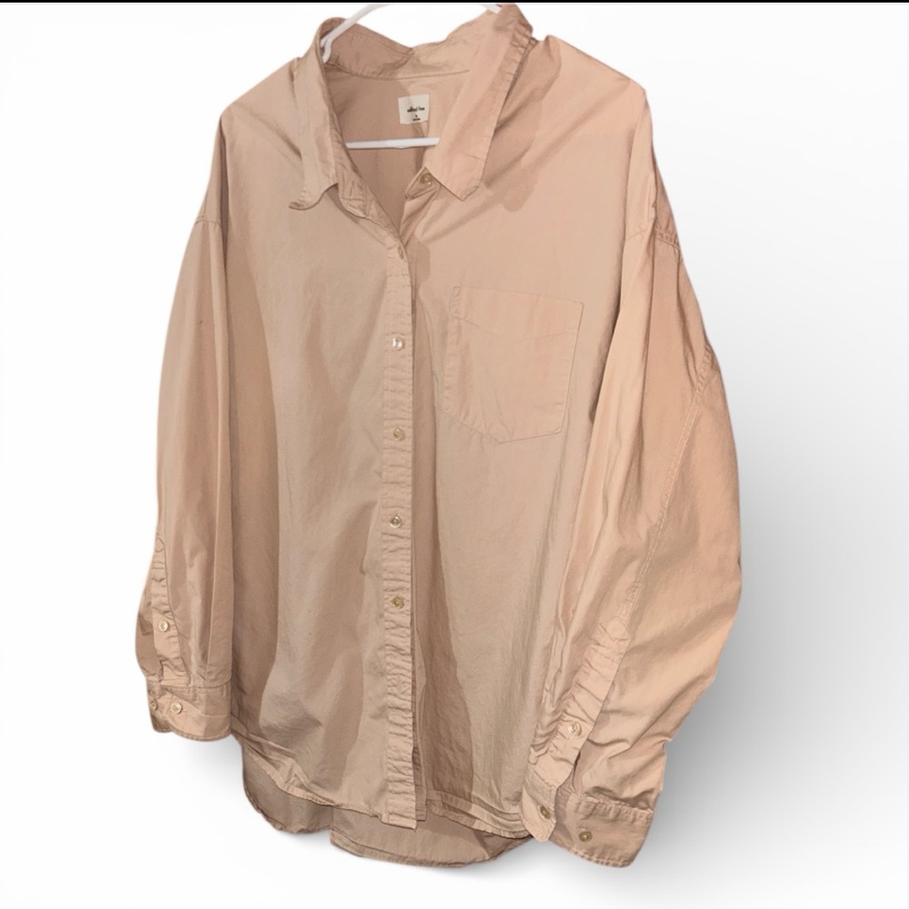 Wilfred Free Relaxed Organic cotton button-up shirt size medium - Picture 7 of 14